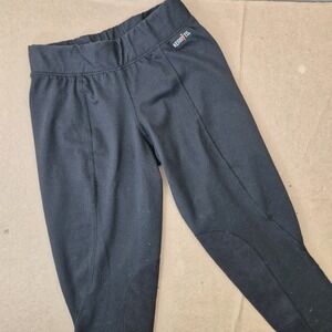 Kerrits Flow Rise Knee Patch Performance Tight Womens Small Black Equestrian USA